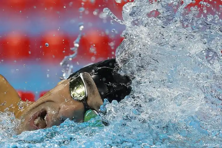 2016年奥运会迈克尔菲尔普斯蝶泳黄金照片库