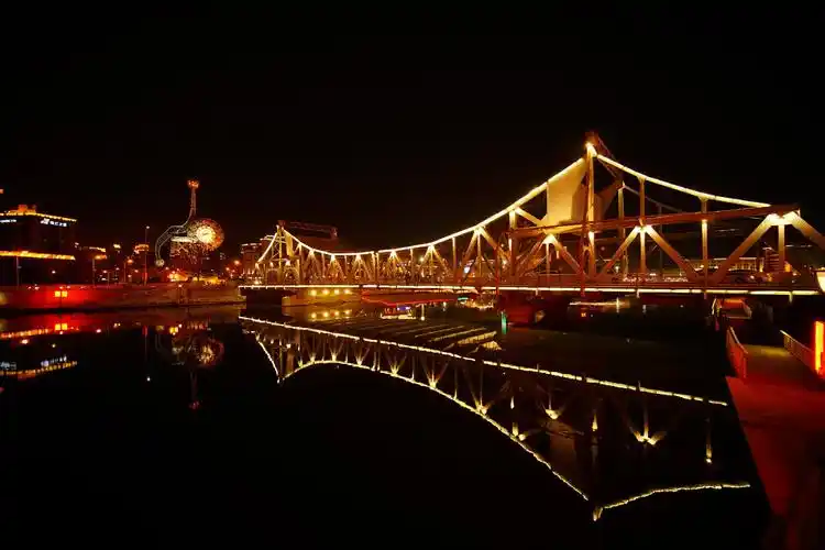 天津滨海湾夜景_夜景_poco摄影,风景,夜景,光影