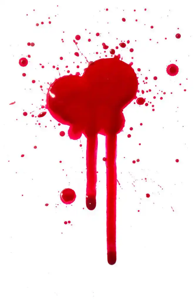 血滴,血 splats 和滴水的高分辨率图像