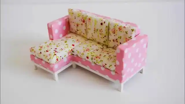 创意纸艺手工教程——用硬纸壳做三人沙发