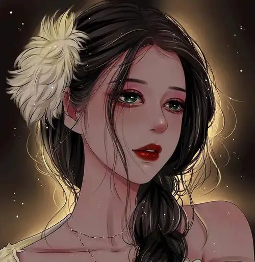 卡通漫画女生头像漫画女头