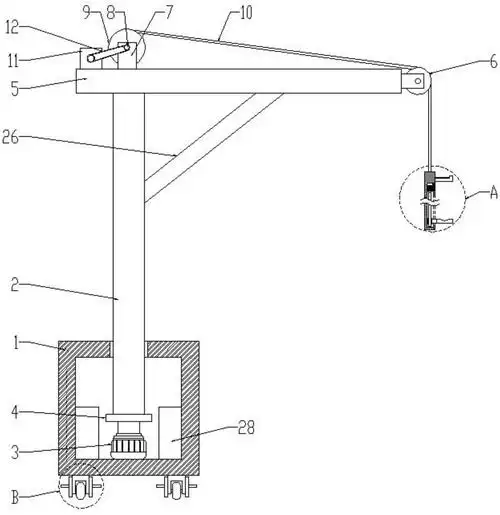 一种用于盲板法兰生产的吊装装置