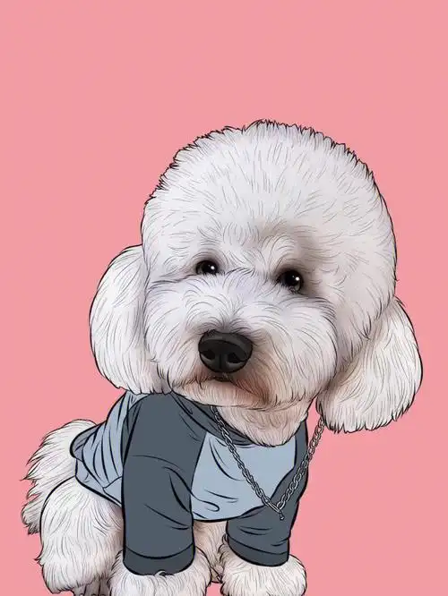 爱宠宠物打卡画头像可爱小狗