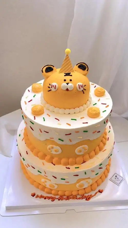 可爱小老虎蛋糕