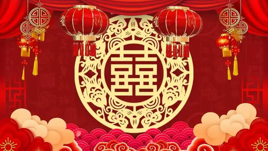 4k喜庆中式婚礼背景中式婚礼视频背景中式婚礼中式婚礼相册