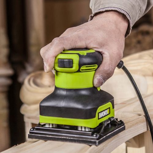 wu646电动木工砂纸机方形抛光机砂光墙面壁打磨机腻子工具