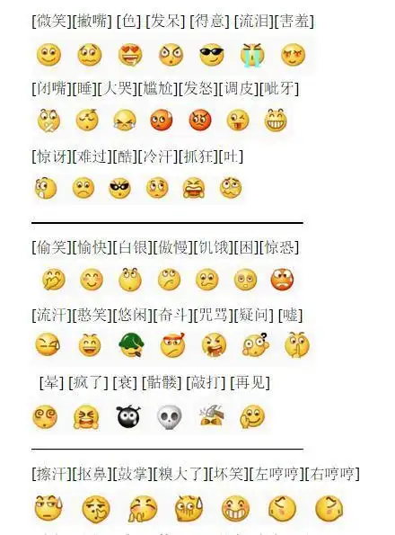 微信表情符号的意思