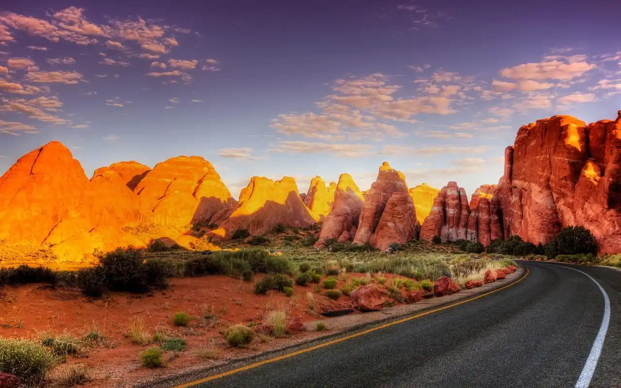 公路超美自然风光高清图片桌面壁纸-风景壁纸-手机壁纸下载-美桌网