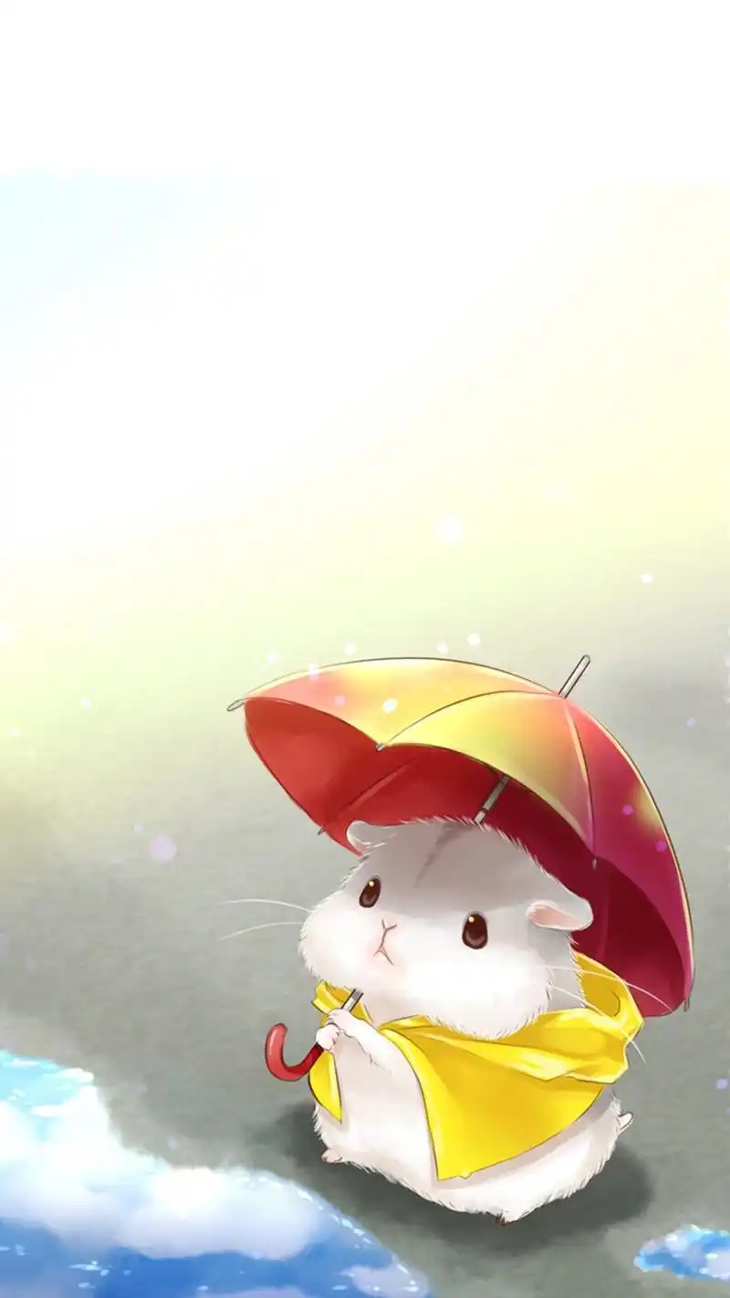 可爱的仓鼠手绘高清手机壁纸