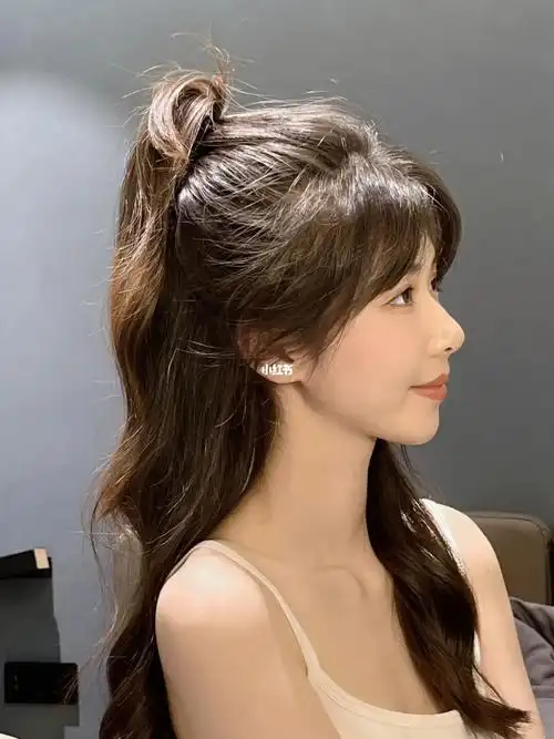 半扎高马尾也太适合秋冬了叭