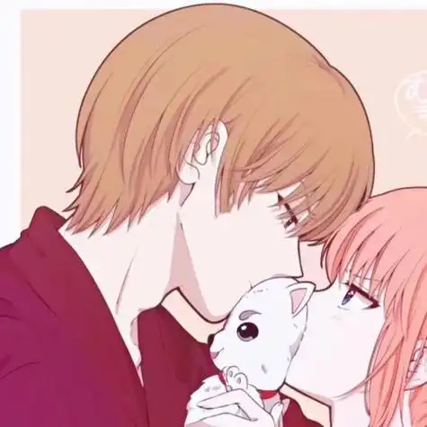 甜到爆二次元情侣头像图片