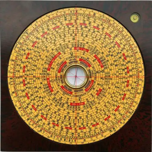 台湾 东定罗盘9寸 罗经仪综合盘八卦开光正品 风水盘 高精度 纯铜