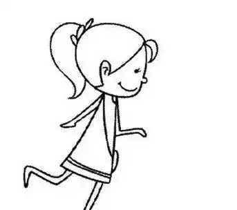 9月最新人物侧面简笔画 敬礼人物侧面简笔画