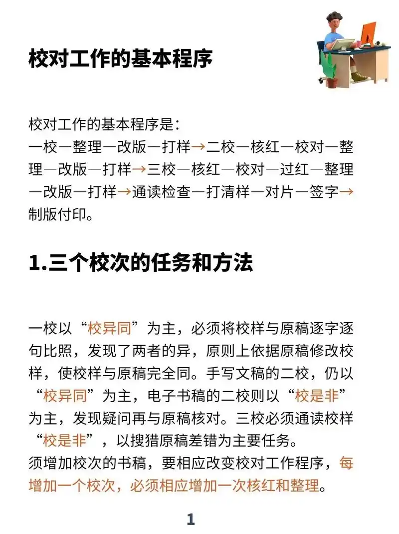 校对工作的基本程序校对工作的基本程序.一校-整理-改版-打样 - 抖音