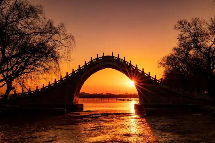 2021年玉带桥第三轮日出