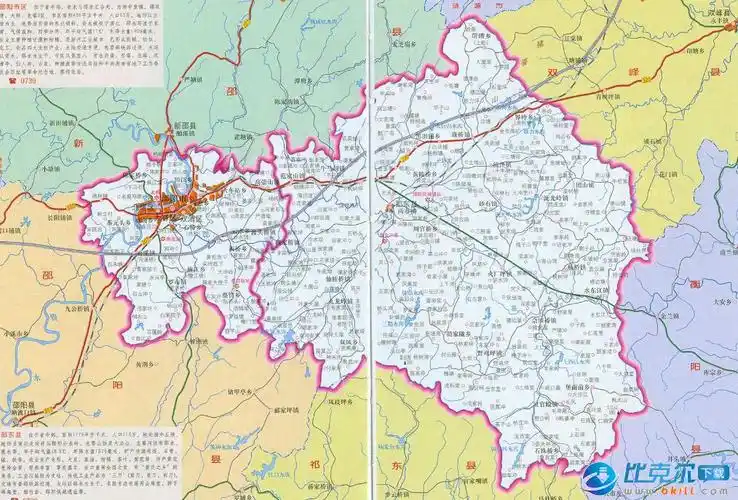 邵东县地图 绿色版