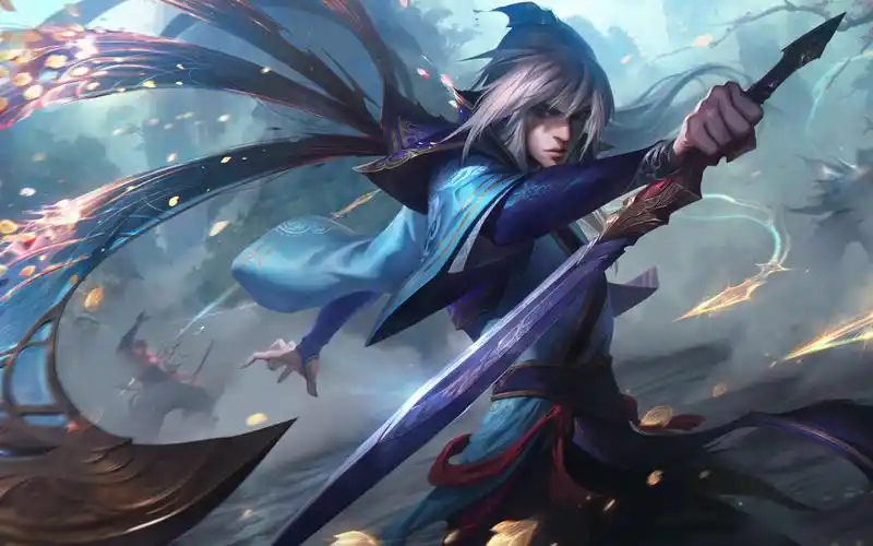 活动作品lol情人节限定男刀