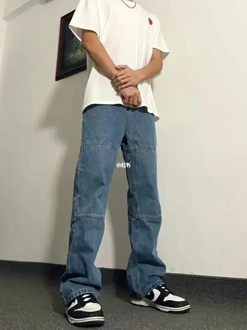 干净休闲穿搭牛仔裤搭配180男生穿搭