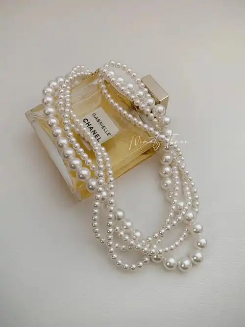 饰品分享小众设计日杂同款多层珍珠项链