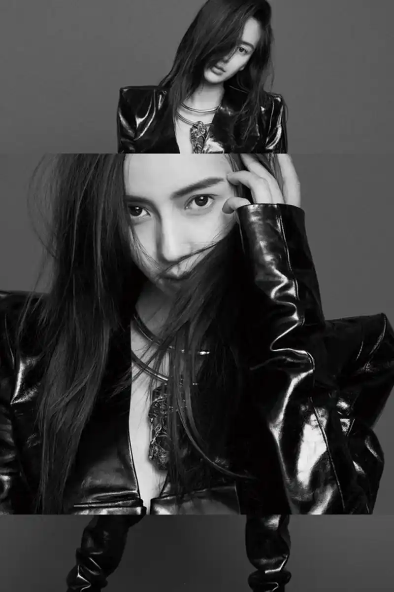 angelababy突破自我拍摄暗黑系写真气场全开冷酷炸裂