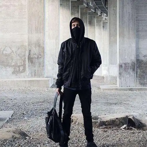 alanwalker艾伦沃克faded电音同款面罩黑色火影忍者口罩