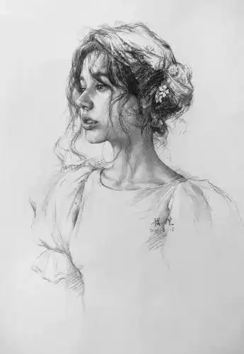 这画的都是什么神仙颜值?绝美的素描画,网友:好想个个娶回家!