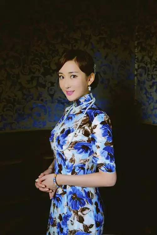 杜若溪旗袍复古,明星-回车图片