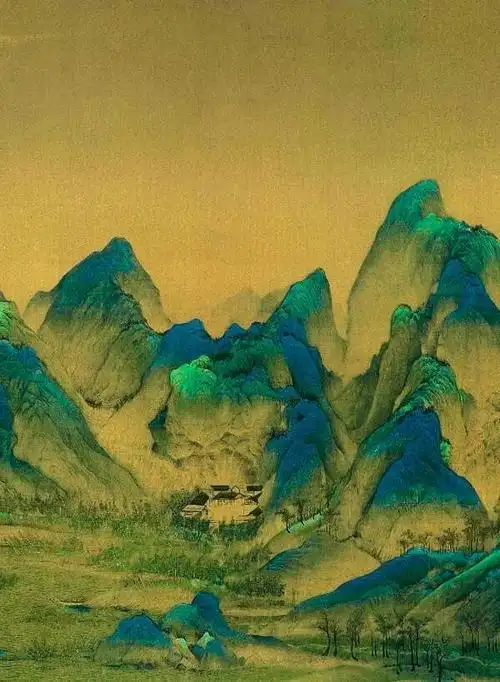 《千里江山图》:宋代名画.