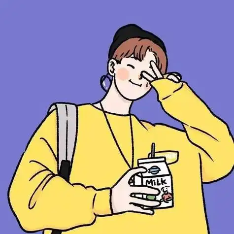 qq头像手绘情头情侣小清新一左一右