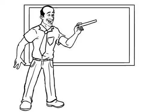 以教室为内容的简笔画