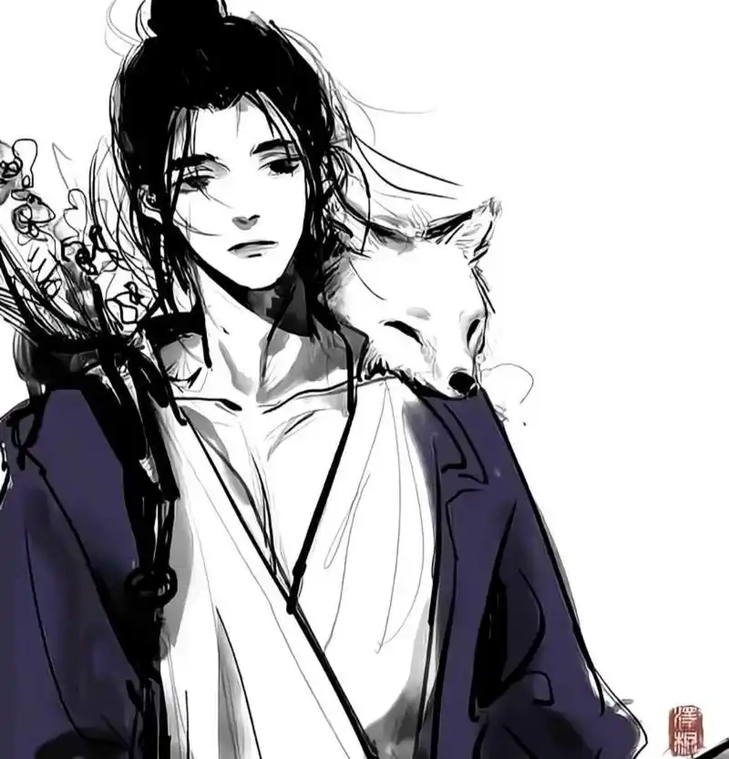 男生头像77‖古风潇洒动漫男头 "对不起啊,下雨了,我没你在你的城市