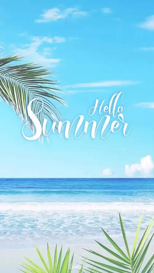 夏天summer文字素材高清手机壁纸