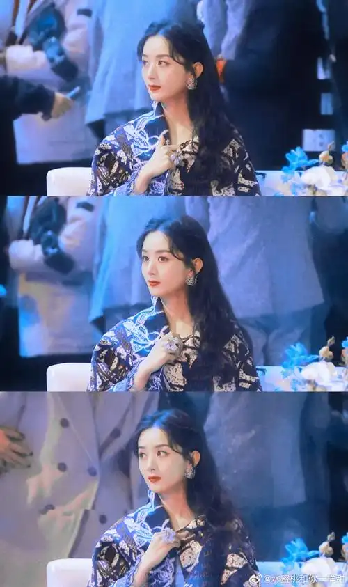 赵丽颖腾讯星光大赏##赵丽颖星光大赏##赵丽颖浅蓝色