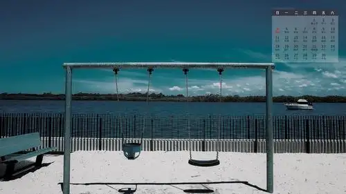 清新风光2021年4月日历,月历壁纸-回车桌面