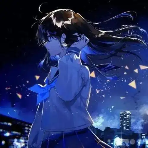 蓝紫色动漫头像