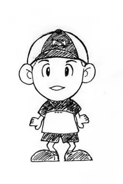 自画像简笔画男全身