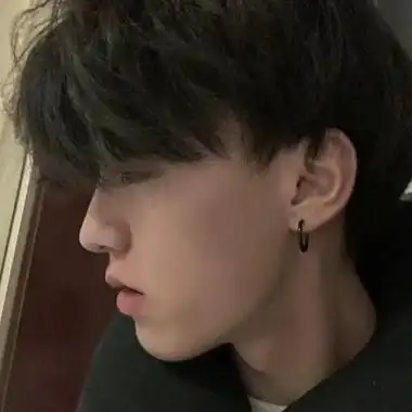 男生头像冷酷帅气侧脸