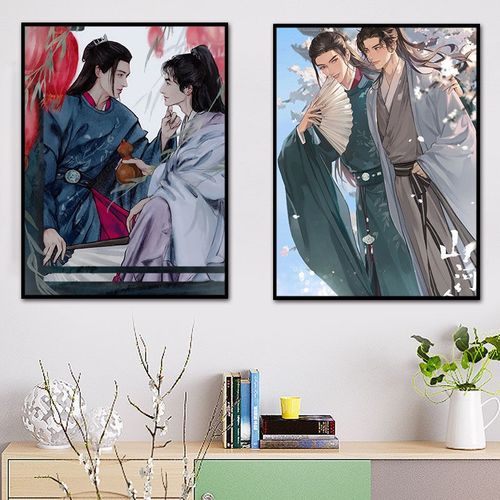 山河令 温客行周子舒动漫人物diy数字油画手绘填色画手工油彩画