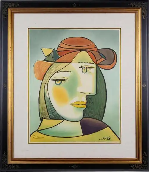 毕加索女性肖像1969年京都版画院