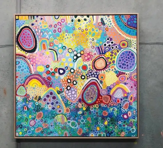 慢慢画点线面装饰画素材儿童画练习