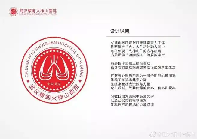 听说武汉火神山和雷神山医院logo设计了