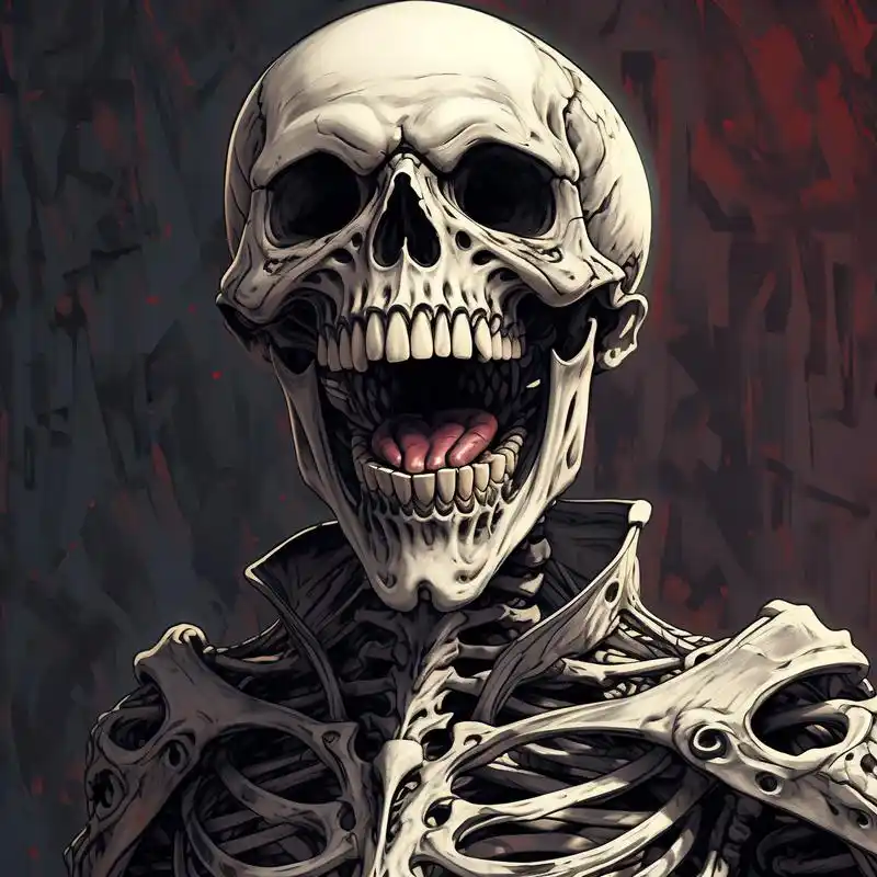 92霸气骷髅头像,恐怖之美97 探索恐怖与霸气的交织,骷髅头像带来
