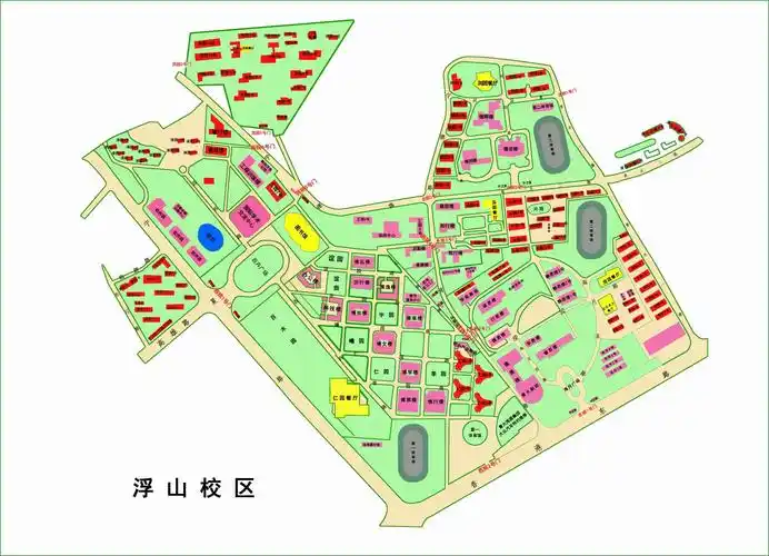 青岛大学浮山校区电子地图