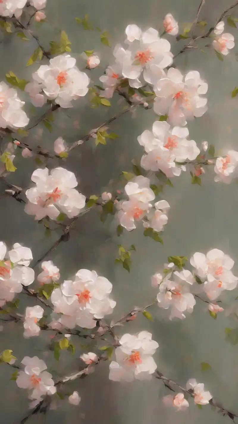 简约淡雅大气梅花背景图片94
