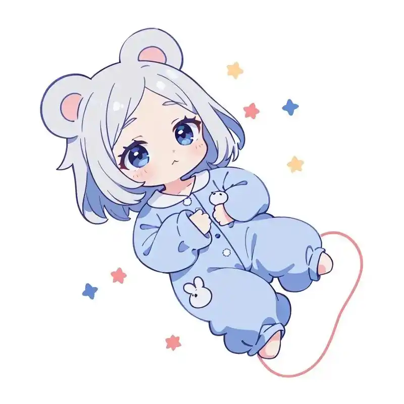 睡衣宝宝很可爱呀.#q版人物 #卡哇伊 #阔爱炸了 #二次元 - 抖音