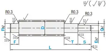 经济型30度梯形丝杠一端一阶一端两阶型