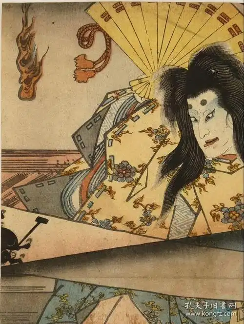 平将门怨灵 泷夜叉姬 日本浮世绘妖怪图 歌川国贞役者绘 刺青纹身店