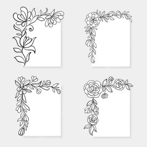 边框花纹简单漂亮贺卡简单漂亮贺卡