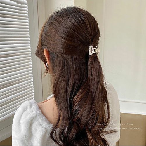 发夹女前额碎发刘海漂亮夹头发夹子头饰侧边夹发卡 bh-fj104半圆珍珠