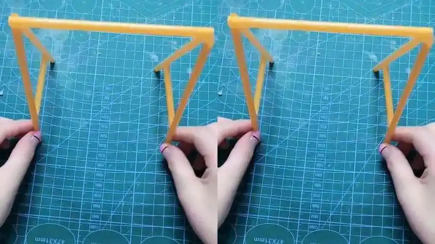 一次性吸管制作小秋千